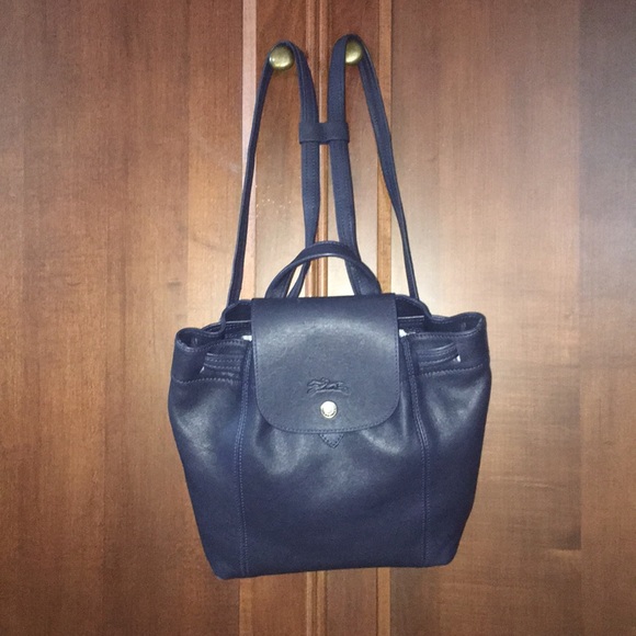 le pliage leather backpack